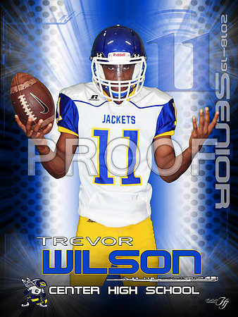 Trevor Wilson senior19 football banner