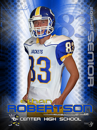 Ethan Robertson senior19 football banner